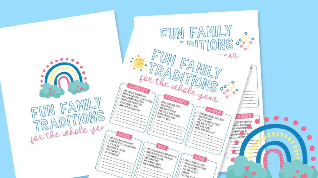 fun family tradition ideas printables