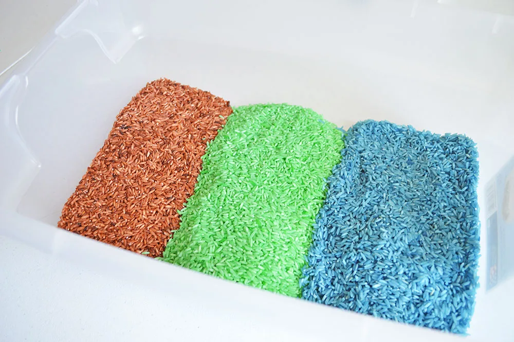 colored rice