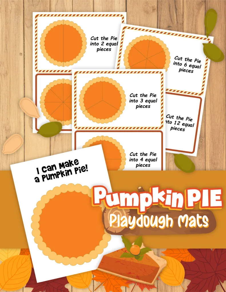 pumpkin pie playdough mats