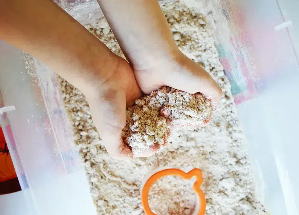 Pumpkin Moon Sand Activity for Kids