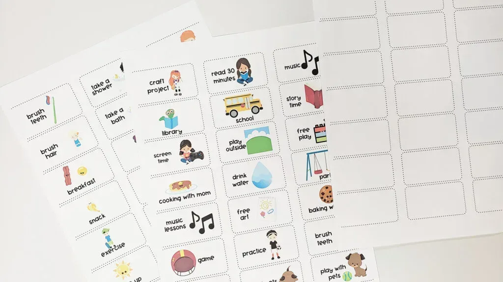 Visual Daily Planner for Kids | Free Printables