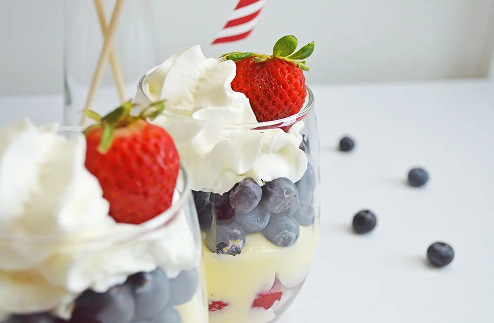 Patriotic Cheesecake Parfaits