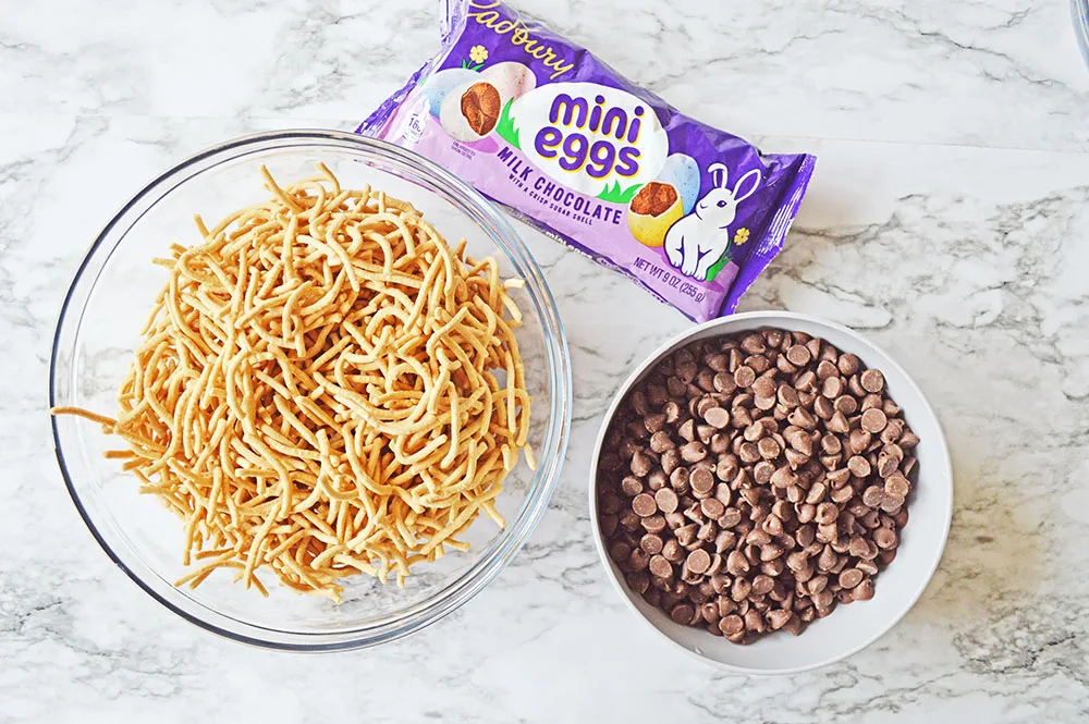 Easter Bird's Nests Recipe ingredients