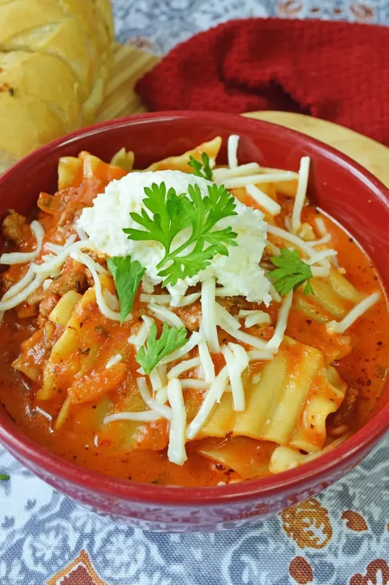 Easy One Pot Lasagna Soup