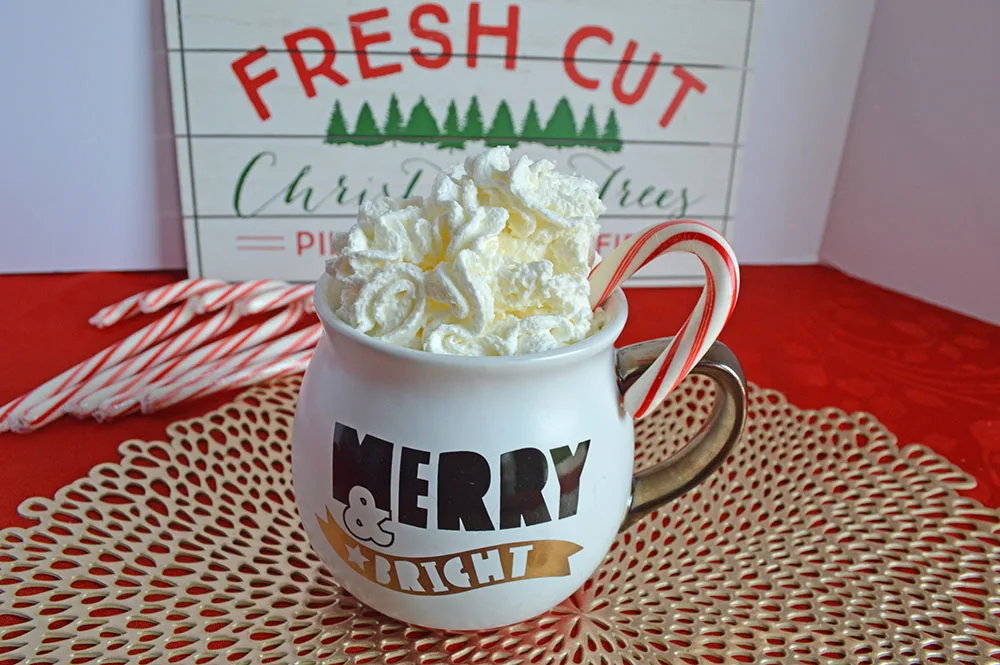 Peppermint White Hot Chocolate