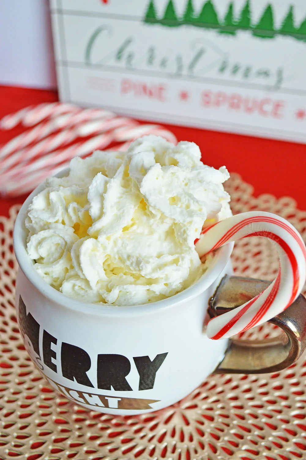 Peppermint White Hot Chocolate