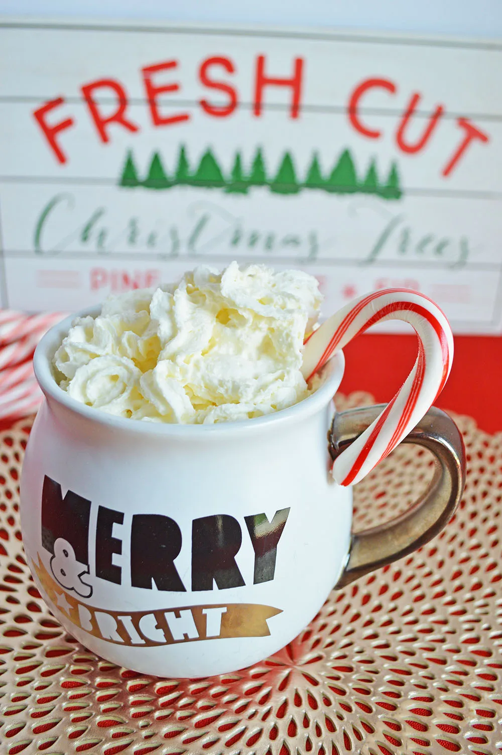 Peppermint White Hot Chocolate