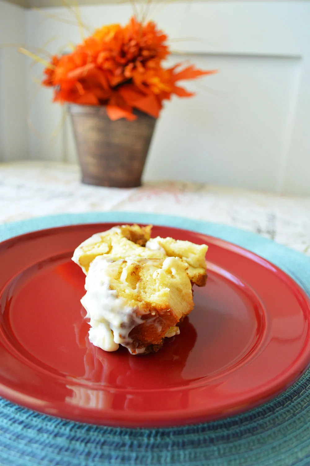 Pumpkin Pull Apart Bread with Cream Cheese Icing