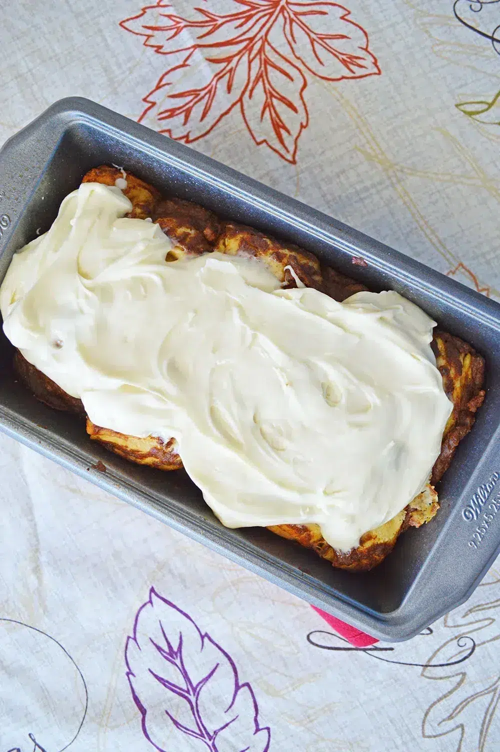 Pumpkin Pull Apart Bread with Cream Cheese Icing