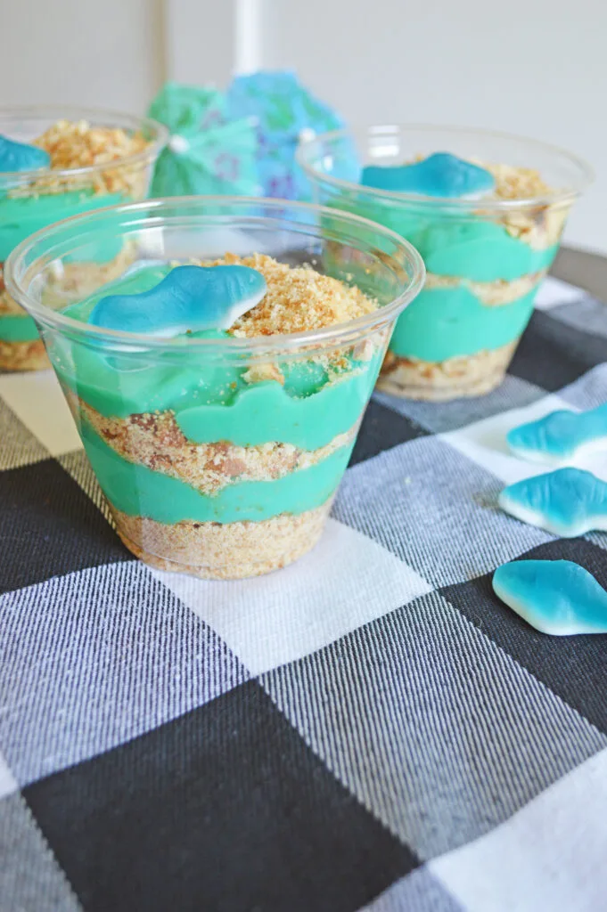 Shark Pudding Cups