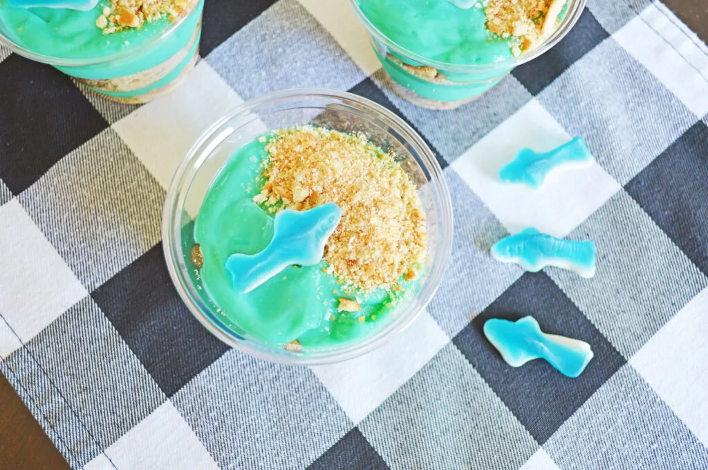 Shark Pudding Cups