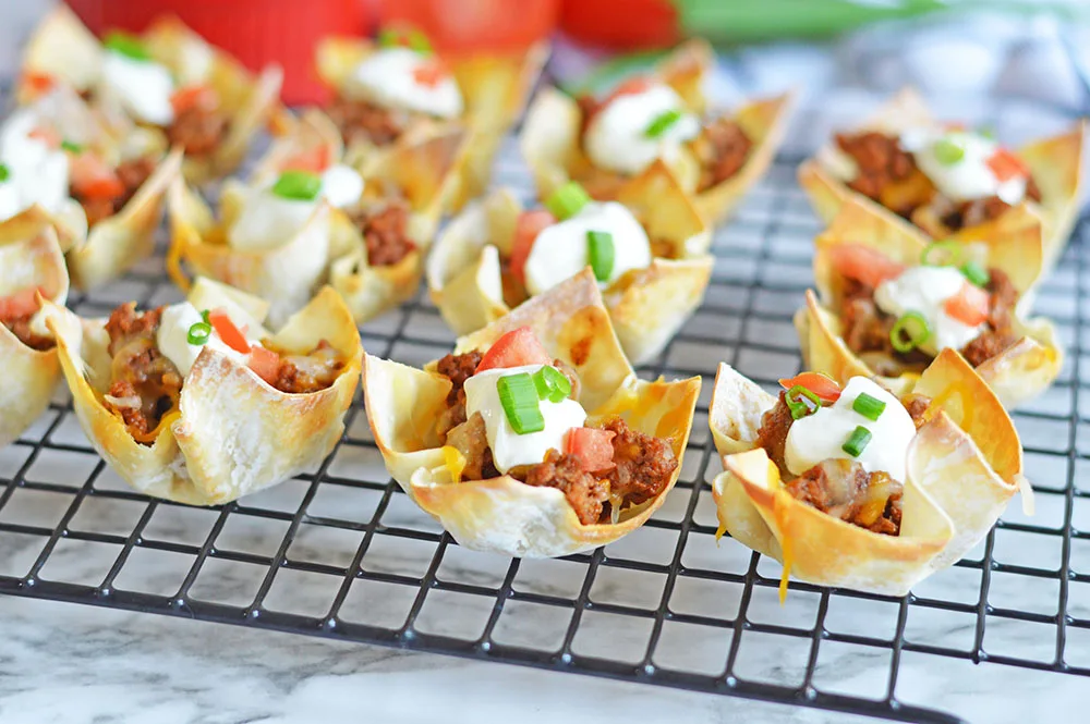 Easy Taco Cups Appetizer
