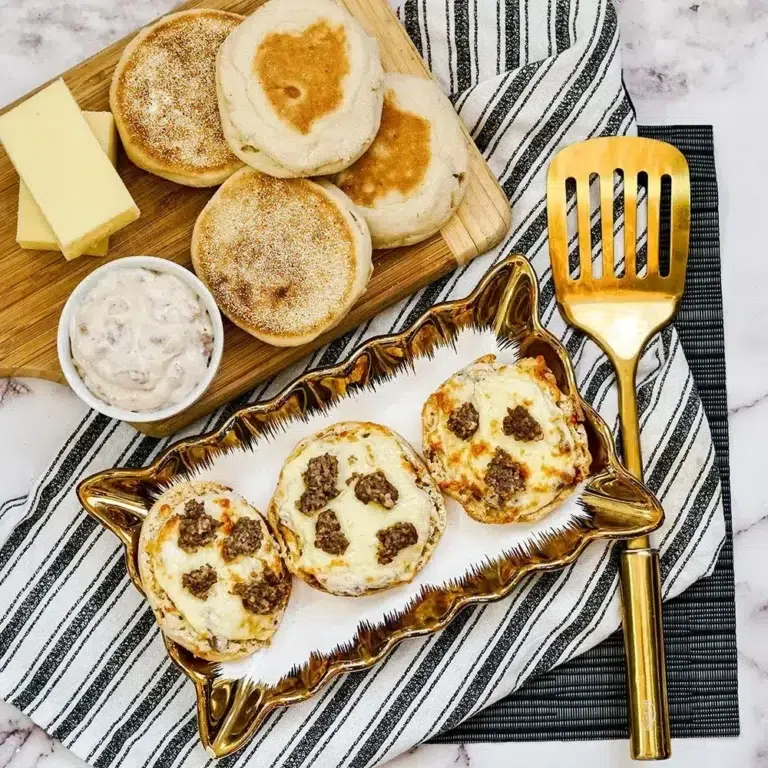 English Muffin Breakfast Pizzas