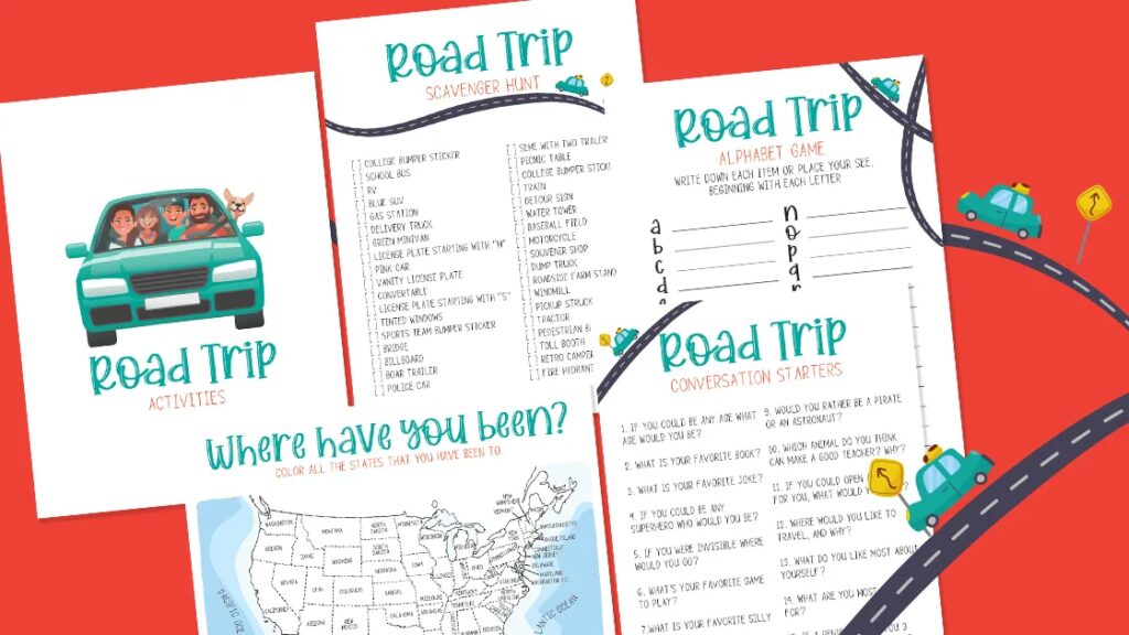 Printable Road Trip Games