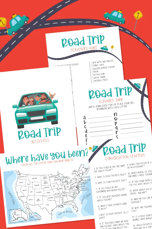 Printable Road Trip Games