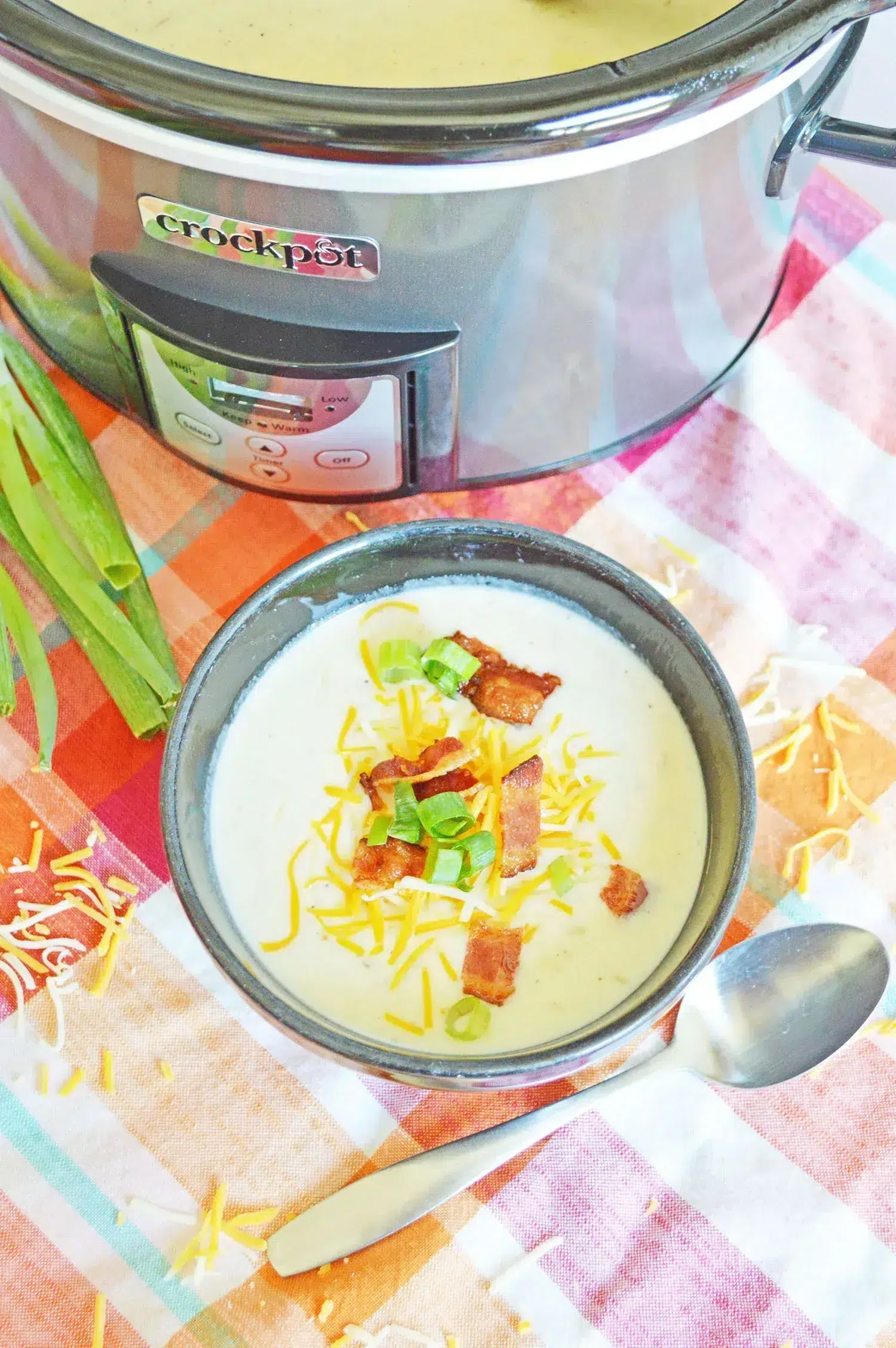 Slow Cooker Loaded Baked Potato Soup