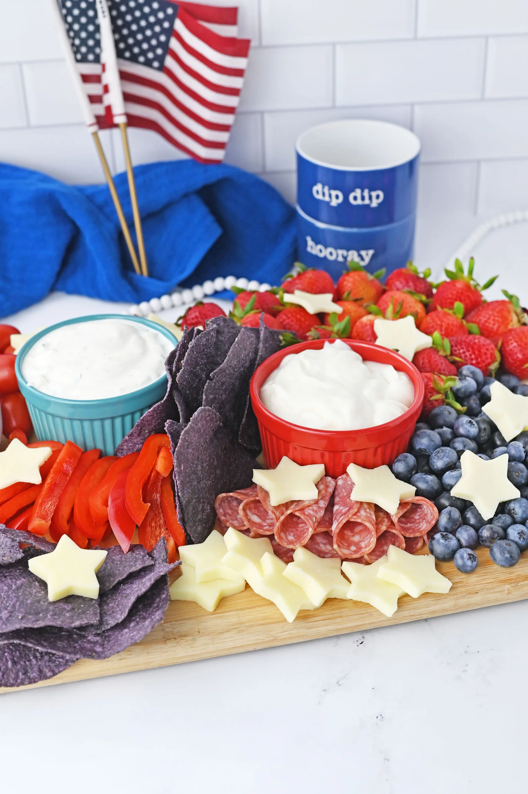 Patriotic Charcuterie Board from Making Mom Magic