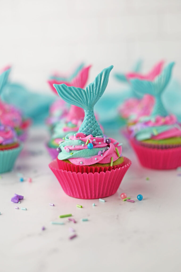 Easy Mermaid Cupcakes