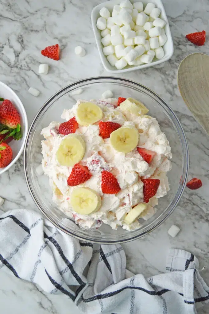 Strawberry Banana Cheesecake Salad Recipe