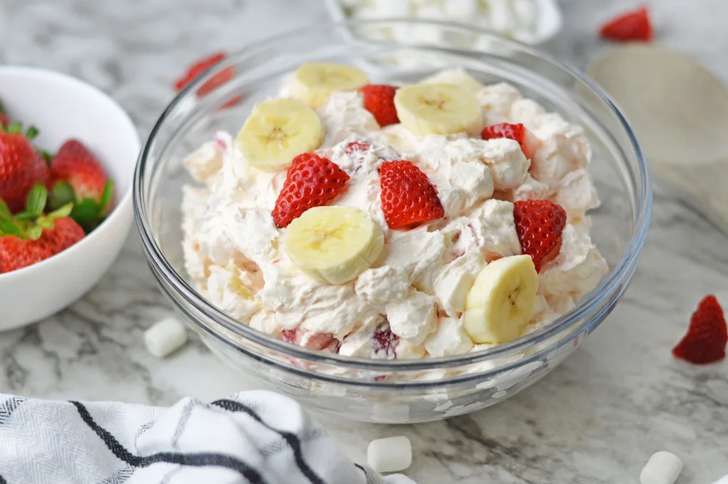 Strawberry Banana Cheesecake Salad Recipe