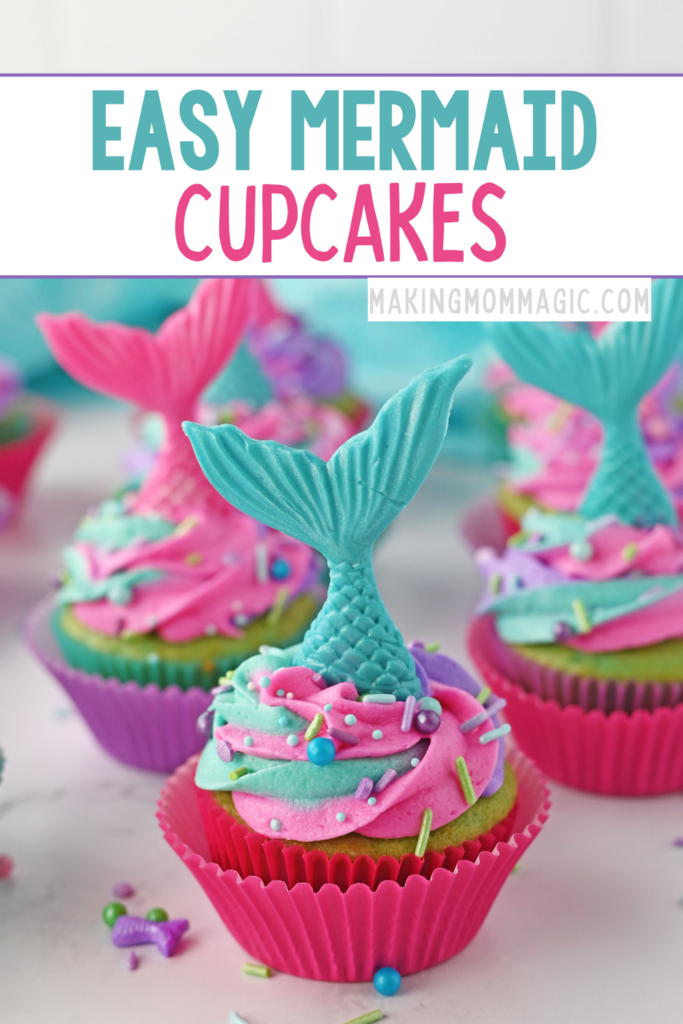 Easy Mermaid Cupcakes
