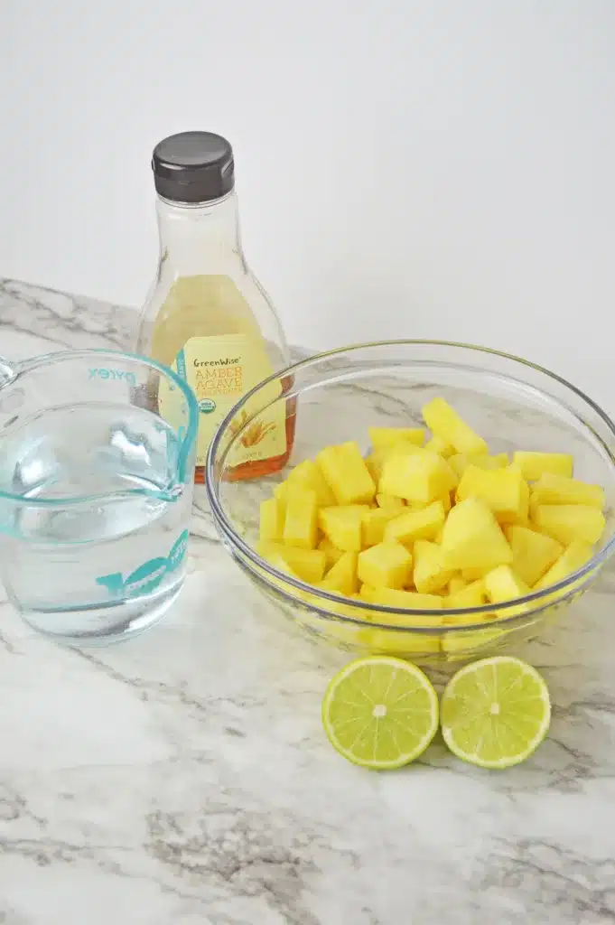 Pineapple Agua Fresca ingredients