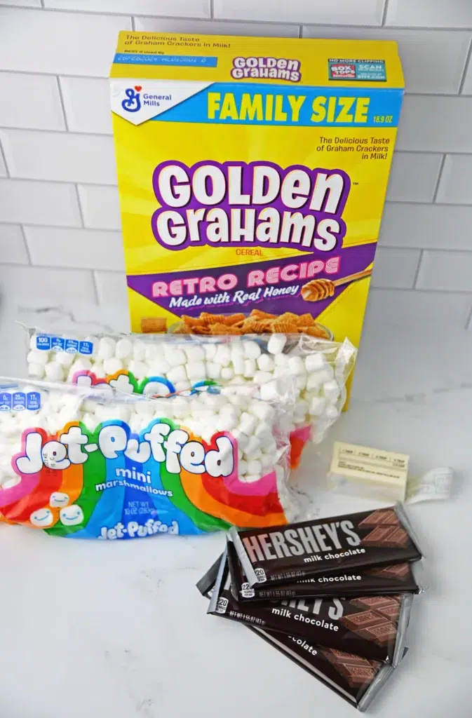 Golden Grahams S'mores Bars ingredients