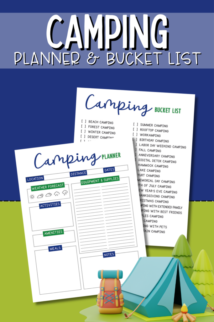 Camping Trip Planner Printable